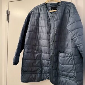 Everlane ReNew Slate Blue Puffer Jacket
